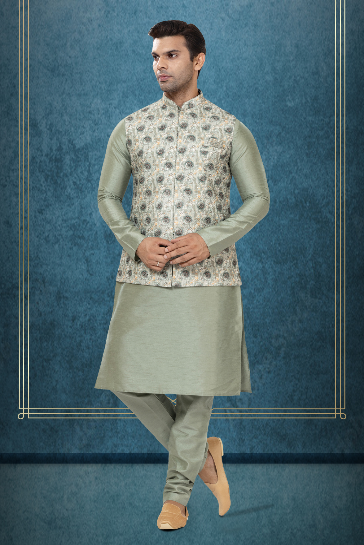 Tranquil Kurta Modi Jacket Set
