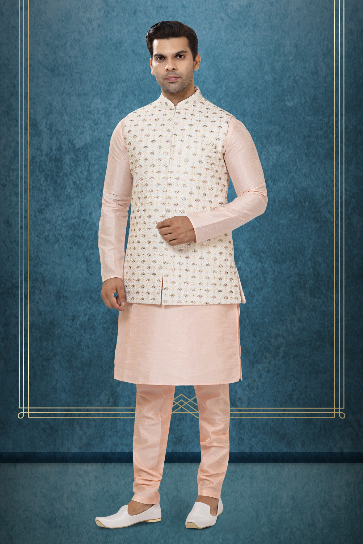 Delightful Kurta Modi Jacket Set