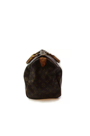 Louis Vuitton Speedy 35 Monogram Canvas Boston Bag with Charm
