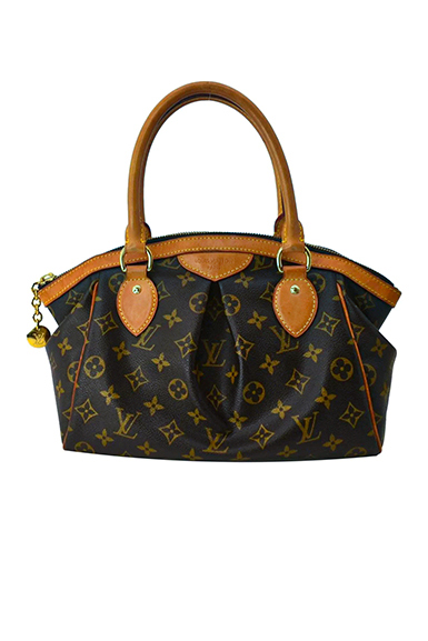 Tivoli PM Monogram Canvas Satchel Bag Brown
