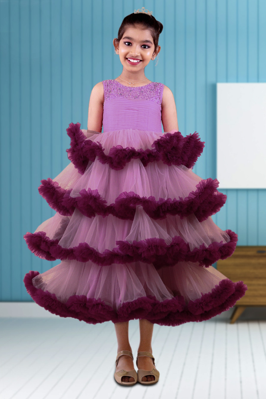 Kids Puffy-Puffy Ball Gown