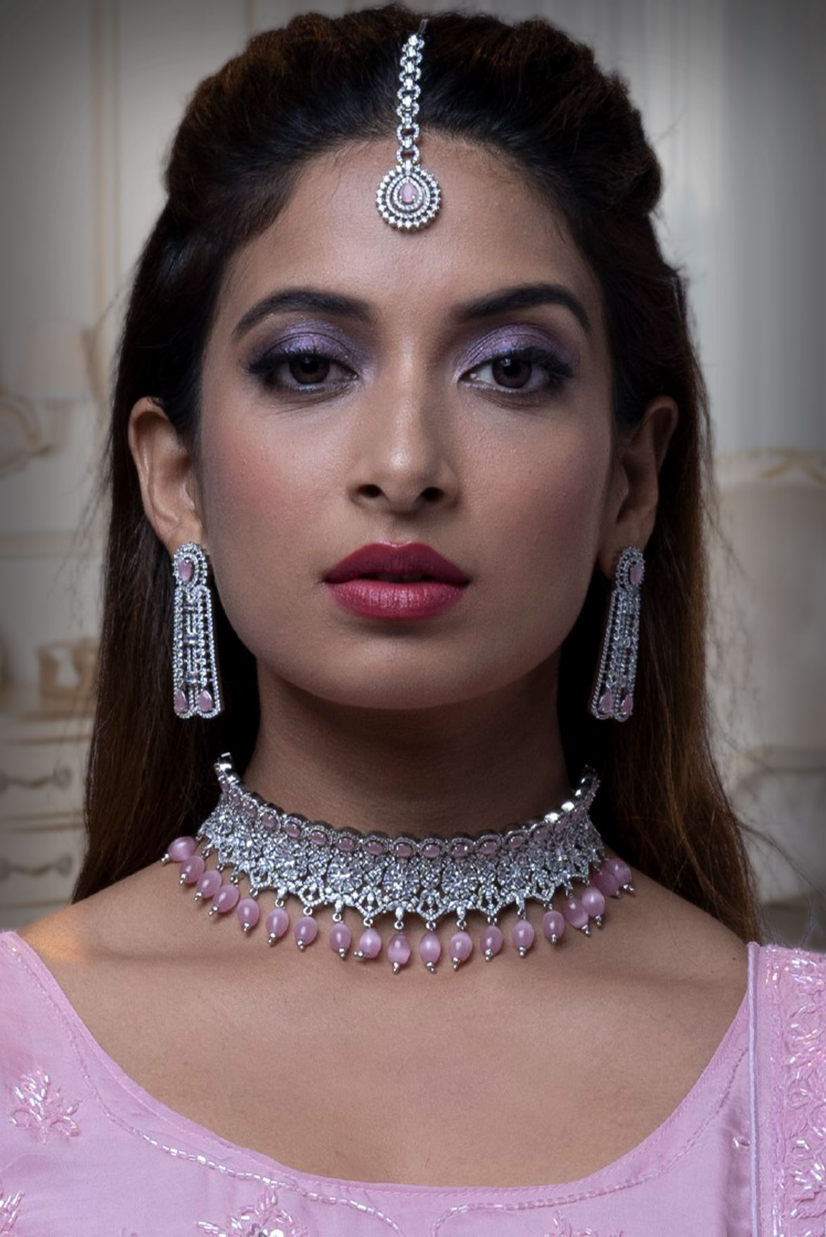 American diamond choker set